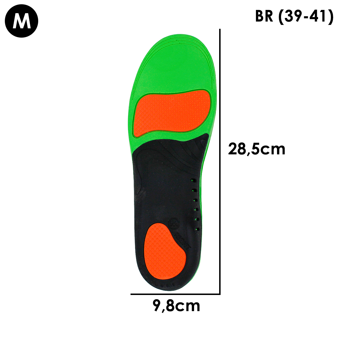 Palmilha Ortopedica De Gel Anatomica - T ...